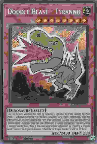 Doodle Beast - Tyranno - BLCR-EN033 - Secret Rare 1st Edition