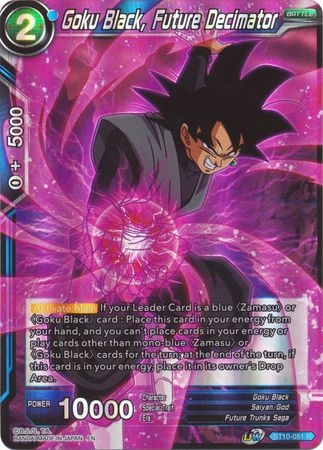 Goku Black, Future Decimator - BT10-051 - Rare Foil