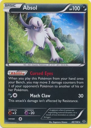 Absol - 40/108 - Holo Rare