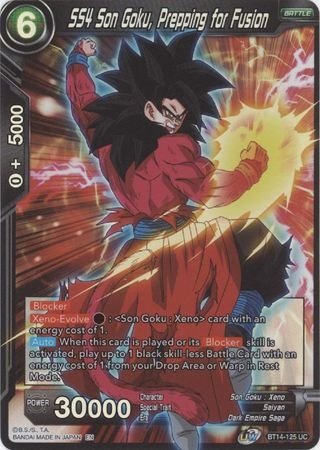 SS4 Son Goku, Prepping for Fusion - BT14-125 - Uncommon Foil