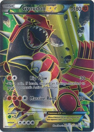 Groudon EX - 150/160 - Full Art Ultra Rare