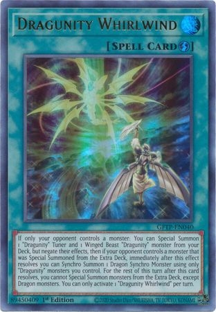 Dragunity Whirlwind - GFTP-EN040 - Ultra Rare 1st Edition