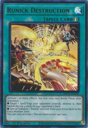 Runick Destruction - MP23-EN243 - Ultra Rare 1st Edition