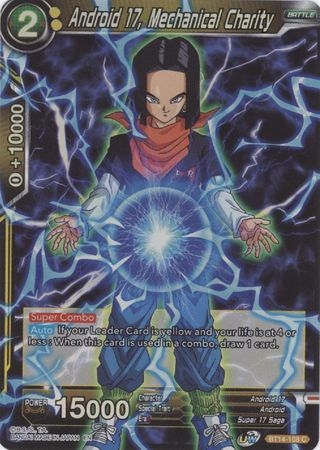 Android 17, Mechanical Charity - BT14-108 - Common Foil