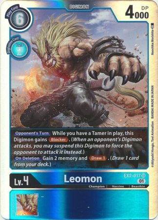 Leomon - EX2-017 SR - Super Rare
