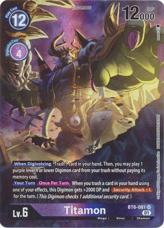 Titamon (Alternate Art) - BT6-081 - Super Rare