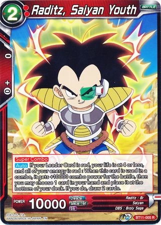 Raditz, Saiyan Youth - BT11-005 - Rare