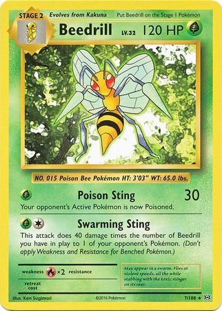 Beedrill - 7/108 - Rare