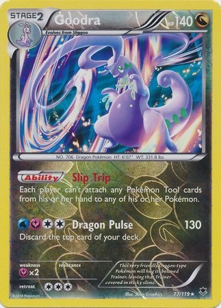 Goodra - 77/119 - Holo Rare Reverse Holo