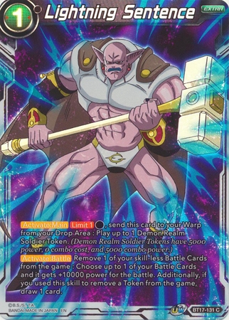 Lightning Sentence - BT17-131 - Common Foil