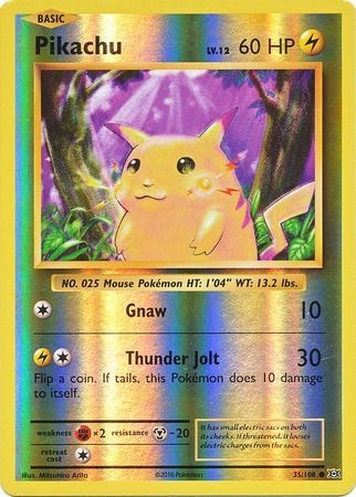 Pikachu - 35/108 - Common Reverse Holo