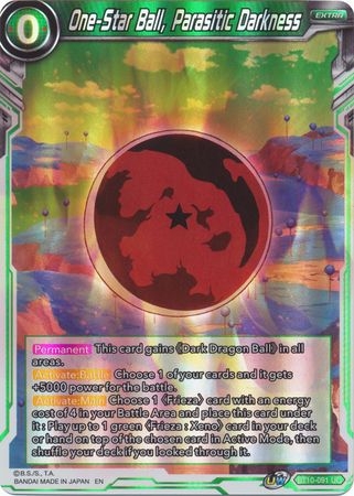One-Star Ball, Parasitic Darkness - BT10-091 - Uncommon Foil