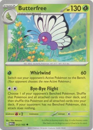 Butterfree - 012/165 - Uncommon