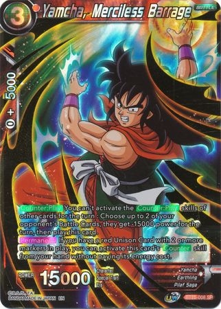 Yamcha, Merciless Barrage - BT10-008 - Super Rare