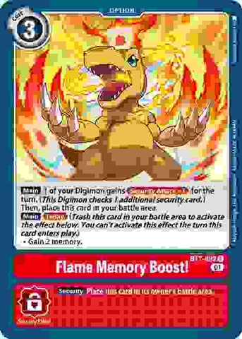 Flame Memory Boost! - BT7-092 C - Common