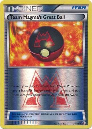 Team Magma's Great Ball - 31/34 - Uncommon Reverse Holo