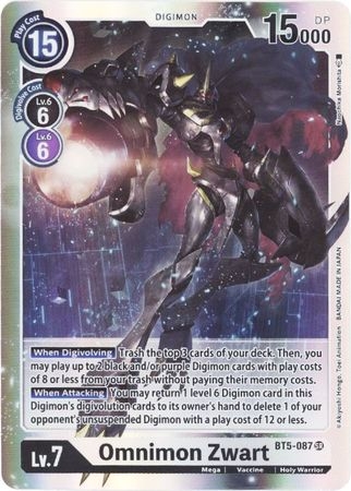 Omnimon Zwart - BT5-087 - Super Rare