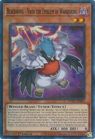 Blackwing - Vata the Emblem of Wandering - DABL-EN001 - Super Rare 1st Edition