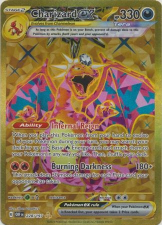 Charizard ex - 228/197 - Gold Secret Rare