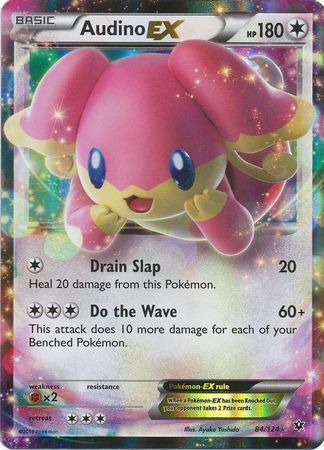 Audino EX - 84/124 - Ultra Rare