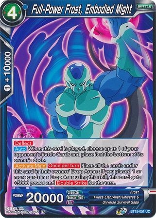 Full-Power Frost, Embodied Might - BT15-051 - Uncommon