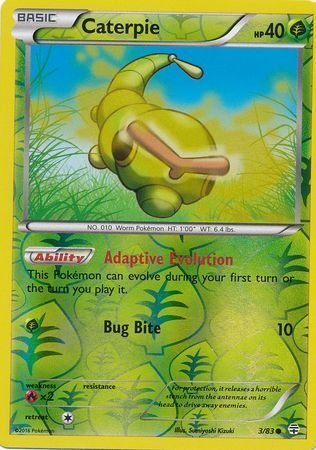 Caterpie - 3/83 - Common Reverse Holo