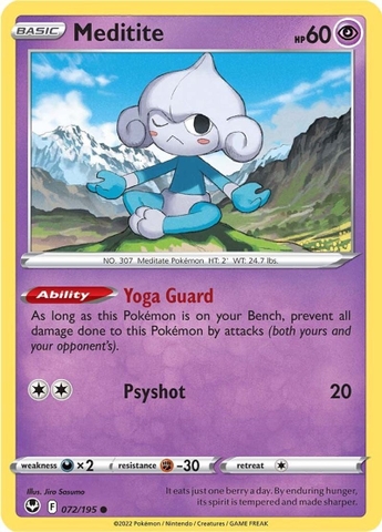 Meditite - 072/195 - Common Reverse Holo