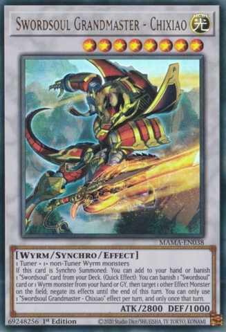 Swordsoul Grandmaster - Chixiao - MAMA-EN038 - Ultra Rare 1st Edition