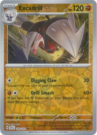 Excadrill - 109/191 - Common Reverse Holo
