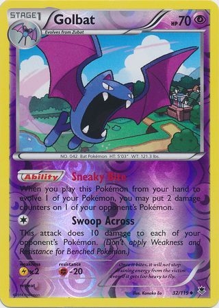 Golbat - 32/119 - Uncommon Reverse Holo