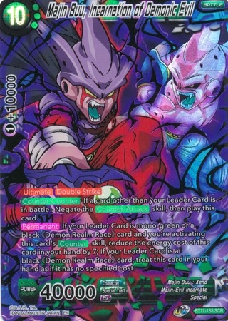 Majin Buu, Incarnation of Demonic Evil - BT12-153 - Secret Rare[SCR]