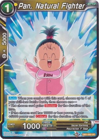 Pan, Natural Fighter (Reprint) - DB1-065 - Uncommon