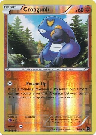 Croagunk - 58/114 - Common Reverse Holo