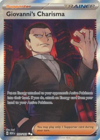 Giovanni's Charisma - 197/165 - Full Art Secret Rare