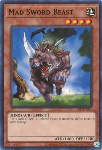 Mad Sword Beast - PSV-EN091 - Rare Unlimited (25th Reprint)