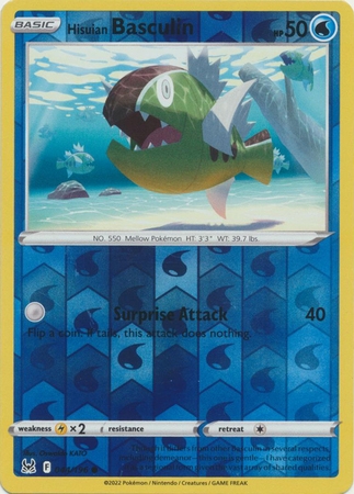 Hisuian Basculin - 044/196 - Common Reverse Holo