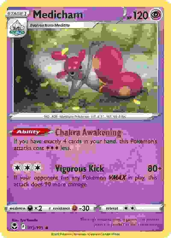 Medicham - 073/195 - Holo Rare Reverse Holo