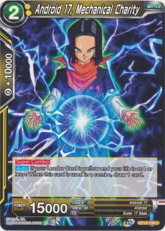 Android 17, Mechanical Charity - BT14-108 - Common