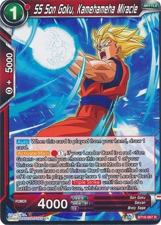 SS Son Goku, Kamehameha Miracle - BT15-007 - Rare