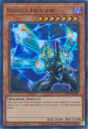Barrel Dragon - HAC1-EN006 - Duel Terminal Ultra Rare Parallel 1st Edition