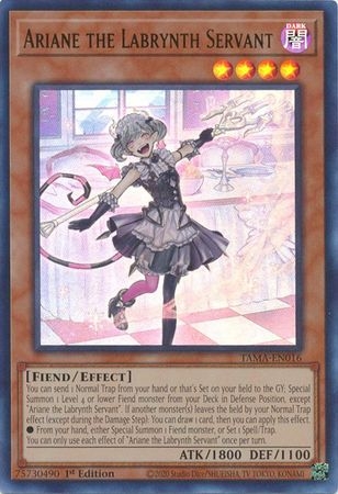 Ariane the Labrynth Servant - TAMA-EN016 - Ultra Rare 1st Edition