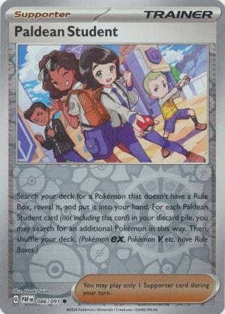 Paldean Student - 086/091 - Common Reverse Holo