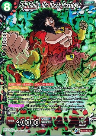 SS4 Broly, the Great Destroyer - BT11-152 - Secret Rare