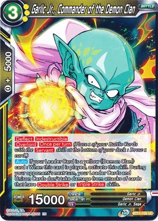 Garlic Jr., Commander of the Demon Clan - BT11-105 - Uncommon