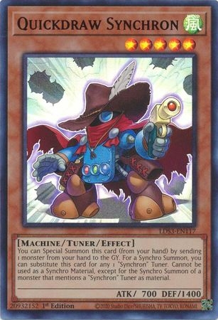 Quickdraw Synchron (Red) - LDS3-EN117 - Ultra Rare 1st Edition