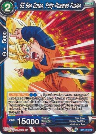 SS Son Goten, Fully-Powered Fusion - BT14-041 - Common