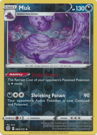 Muk - 85/172 - Rare Reverse Holo