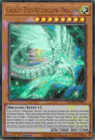 Galaxy-Eyes Afterglow Dragon - MAMA-EN057 - Ultra Rare 1st Edition