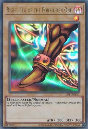 Right Leg of the Forbidden One - LOB-EN120 - Ultra Rare Unlimited (25th Reprint)