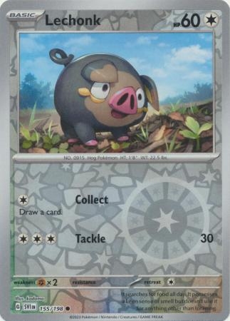 Lechonk - 155/198 - Common Reverse Holo